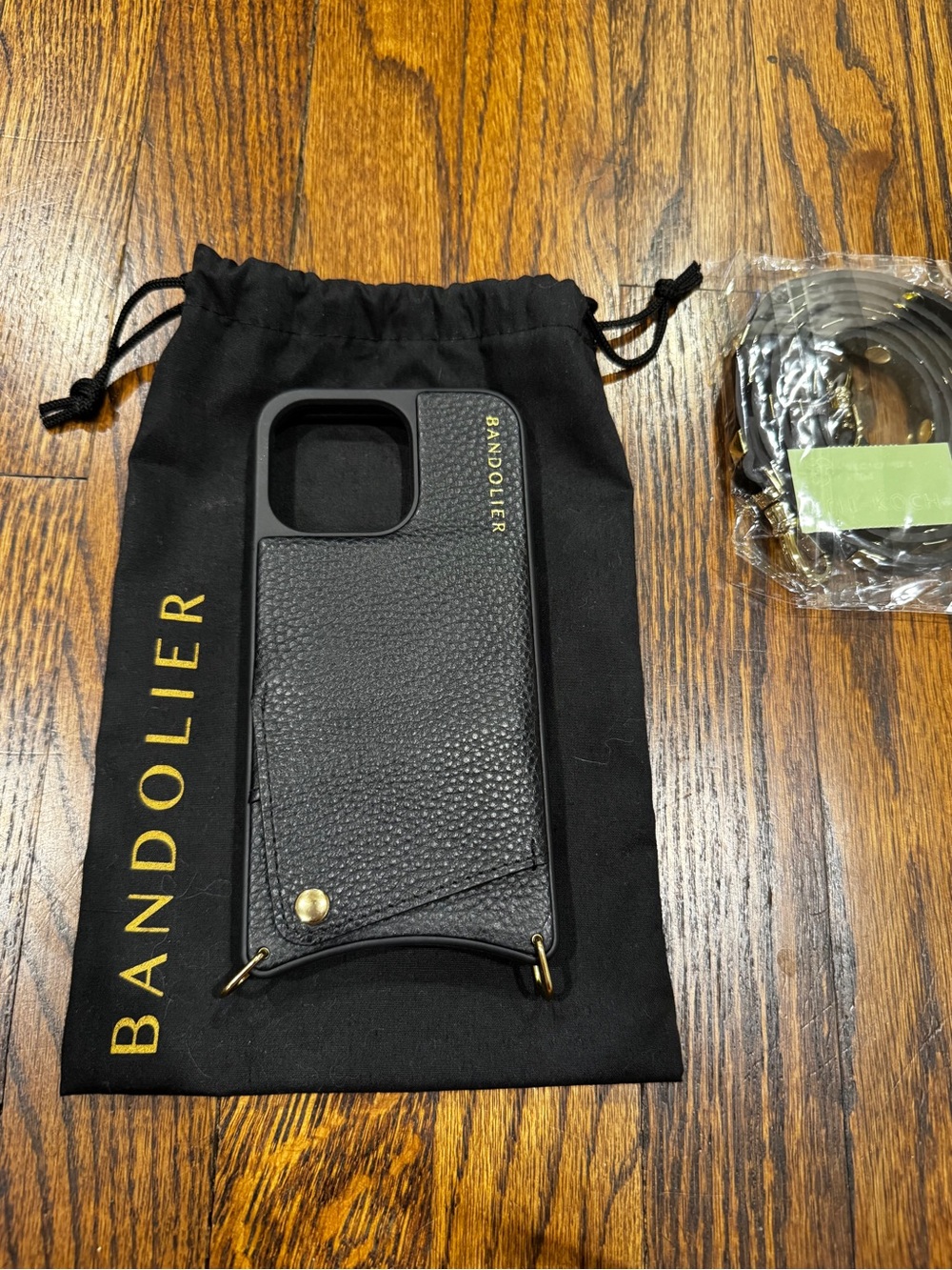 Sarah Pebble Leather Crossbody Phone Case